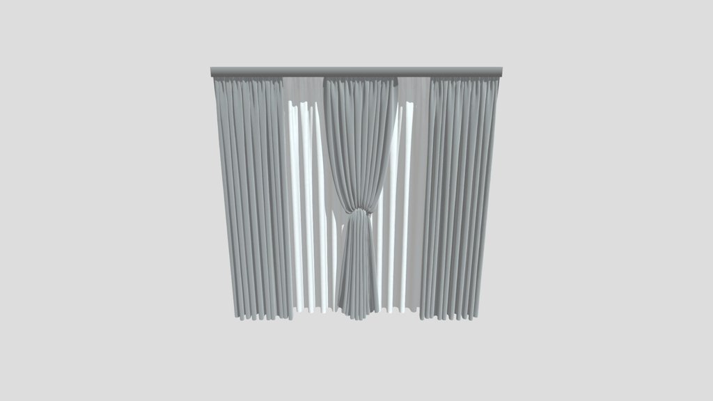 Silk And Cotton Curtain Combination