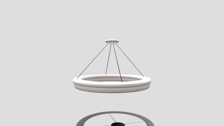 Modern chandelier 1 3D Model