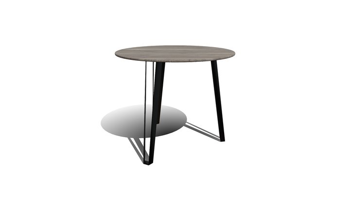Presidio Round Dining Table 3D Model