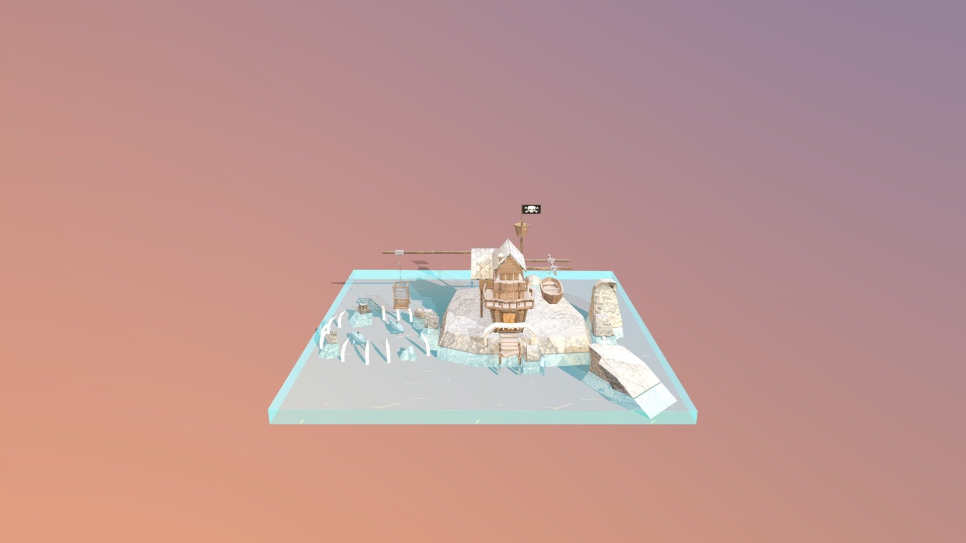 Shark Building - 3D model by SilasSilvan [0a0625d] - Sketchfab