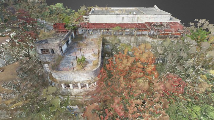 神戸市「摩耶観光ホテル」フォトグラメトリ 3D Model