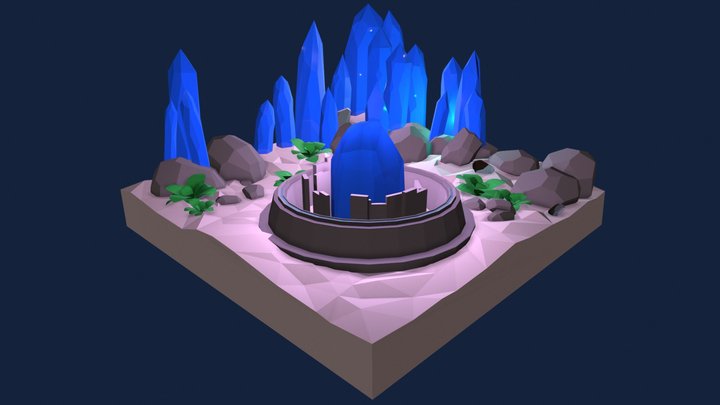 crystal desert 3D Model