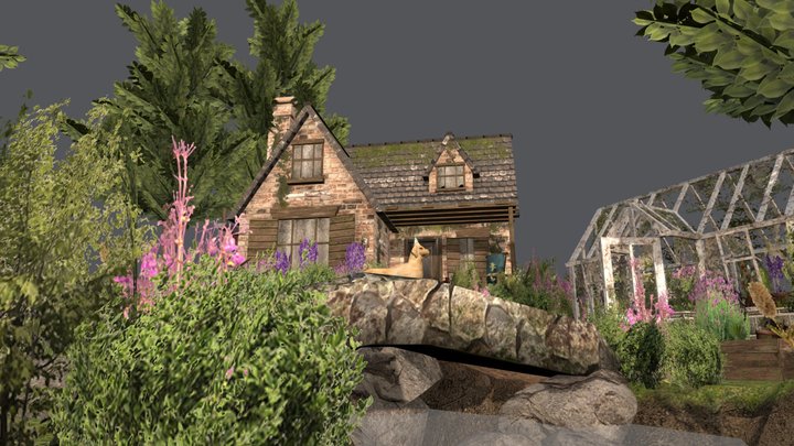 DAE Diorama - Grandma's House 3D Model