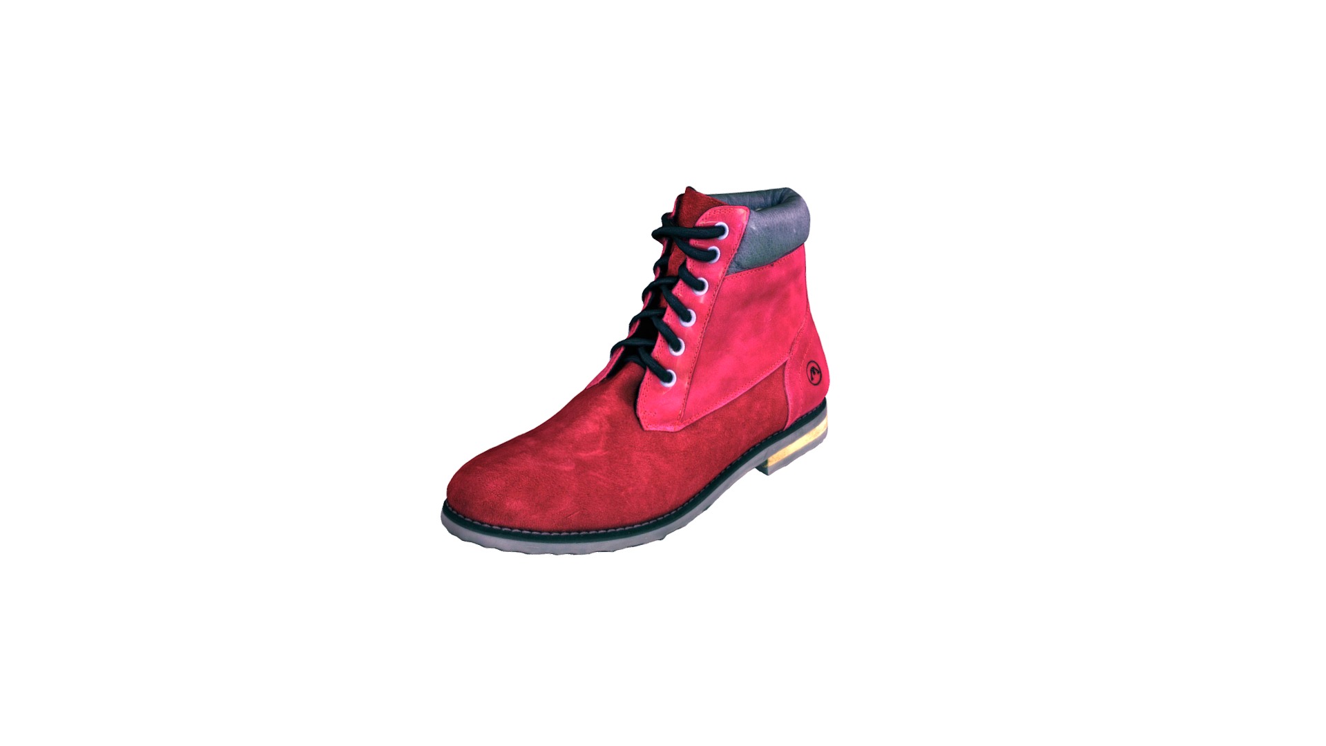 3D model Mestizo Zapatos de Origen - This is a 3D model of the Mestizo Zapatos de Origen. The 3D model is about a red and black shoe.