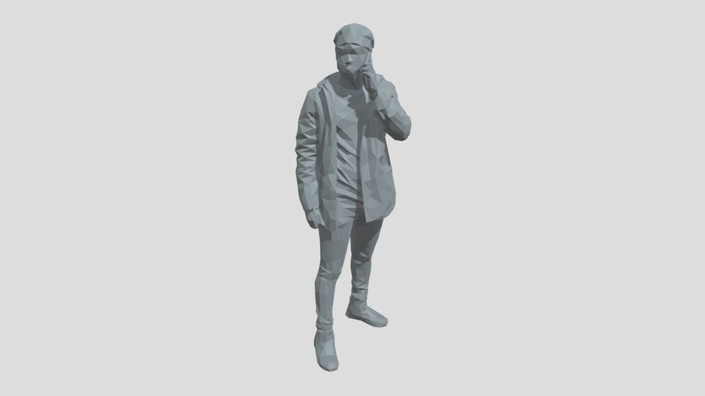 Lowpoly Male Standing