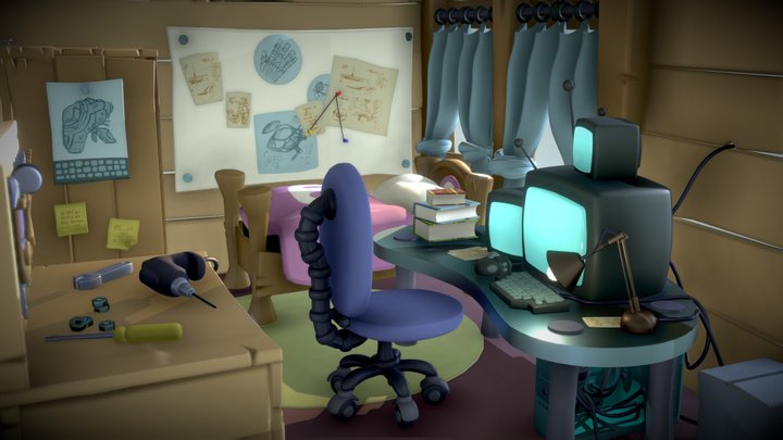 Rachel's Room 3D Model