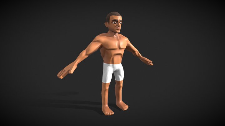 Stylized Low Poly Character - Game Ready 3D Model