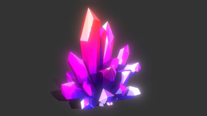 Stylized Crystal 3D Model