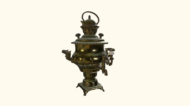 Ottoman - Ấm Samovar (AM101) 3D Model