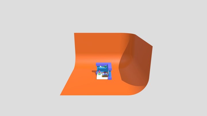 LowPoly Room 3D Model
