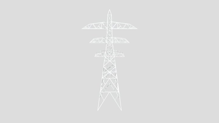 power line 3D Model