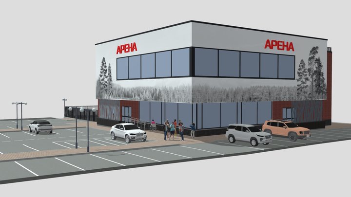 Магазин АРЕНА 10.24 3D Model