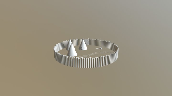 WIP - Prehistoric Village 3D Model