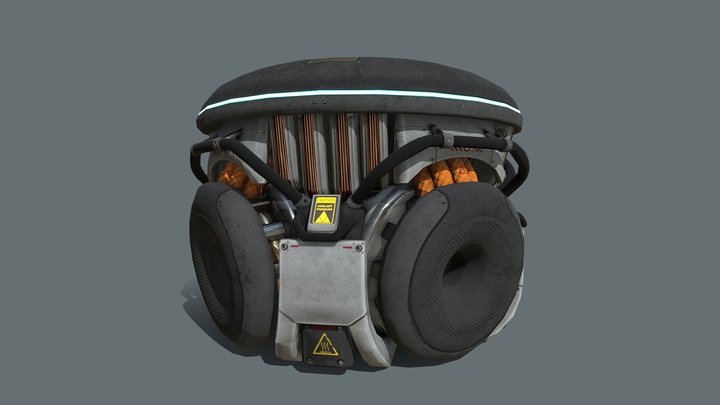 Sci Fi Generator 3D Model
