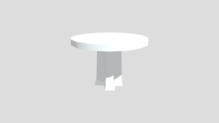 Round Table 3D Model