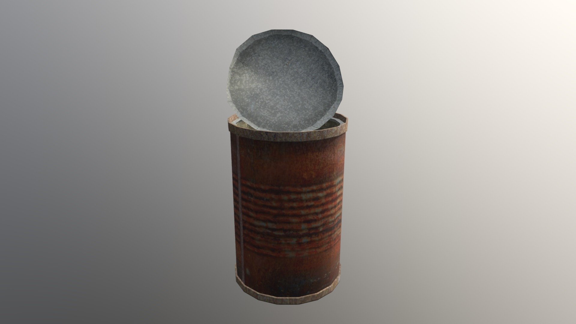 Rusty Can - 3D model by lkrober [0a0e9fc] - Sketchfab