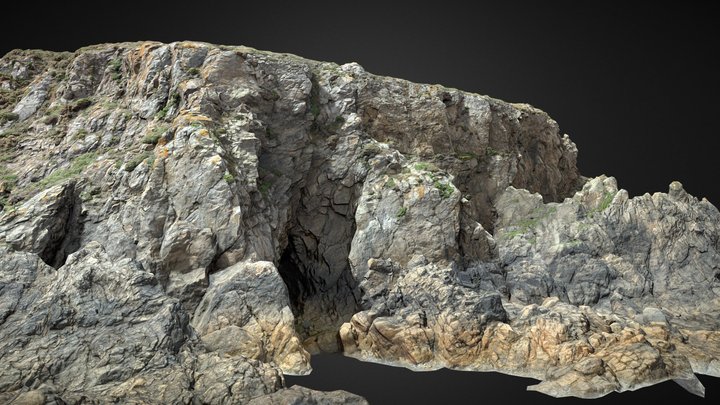 Big Coastal Cliff Scan B 3D Model