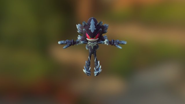 Mephiles The Dark 3D Model