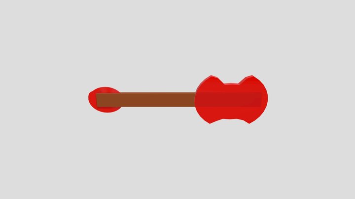 Abstract electric guitar 3D Model
