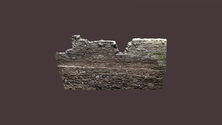 Medieval undercroft wall 3D Model