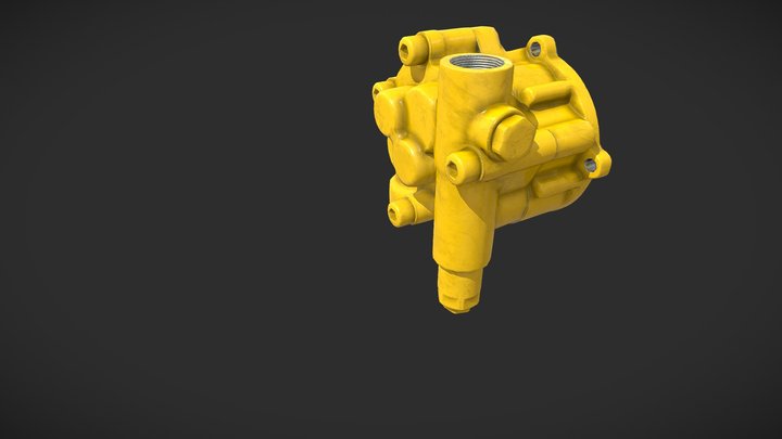 Excavator Pilot Pump 3D Model