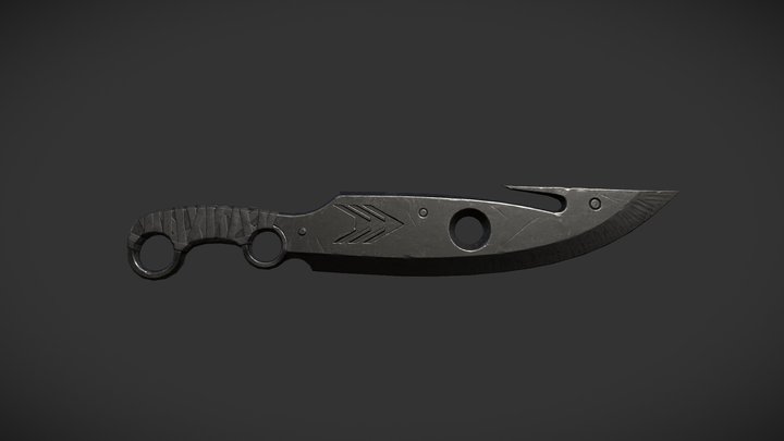 Hunter's Knife 3D Model