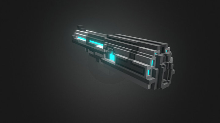 Space gun 3D Model
