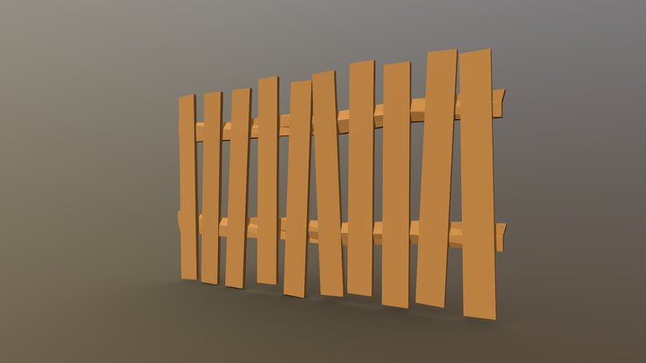 Fence Broken [Low-Poly] 3D Model