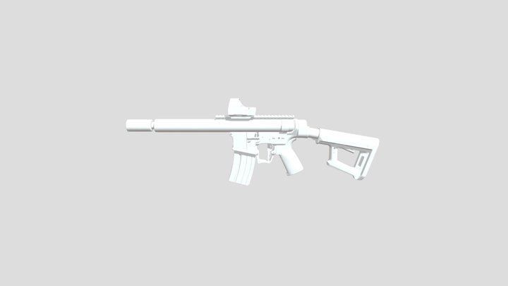 M4 AEG speed Upper test 3D Model