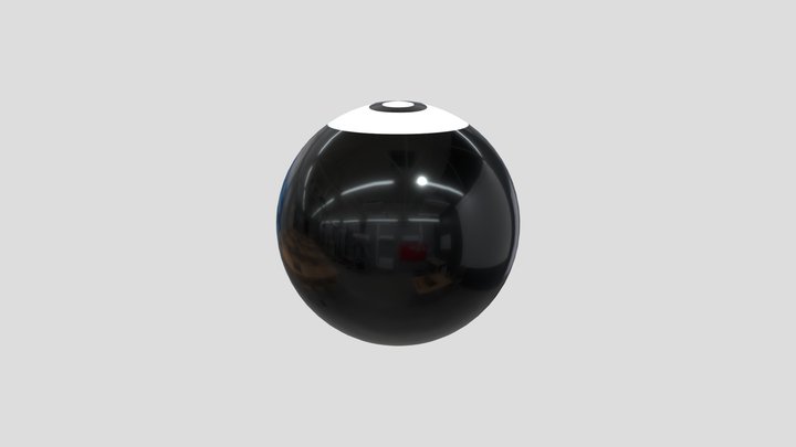 8 Ball – Realistic Billiard Ball PBR 3D Model 3D Model