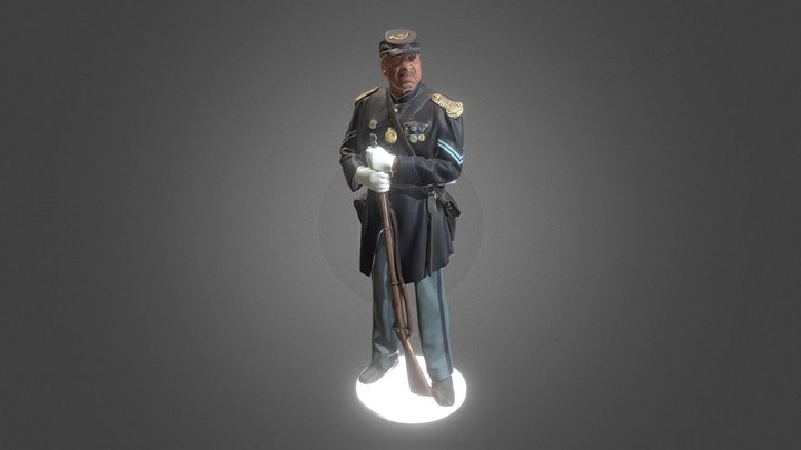 Civil War Solider 3D Model