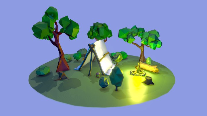 forest diorama 3D Model