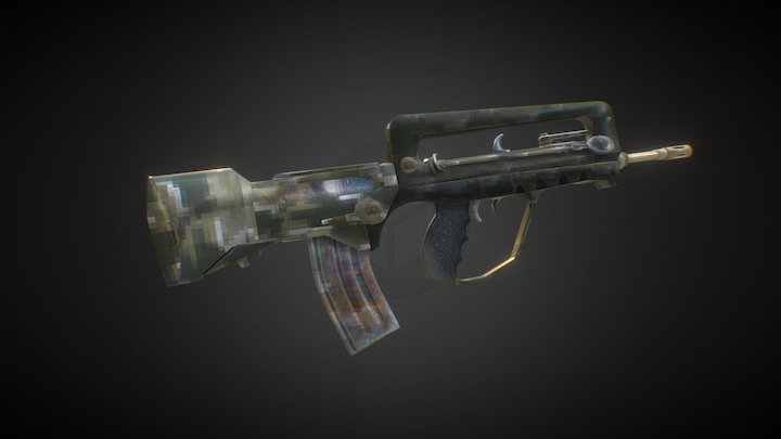 Famas | Old Army 3D Model