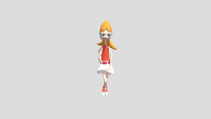 Candace Step Hip Hop Dance 3D Model