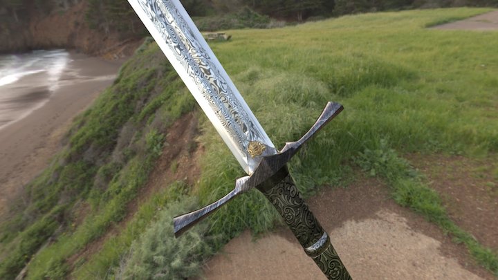 Knight's sword 3D Model
