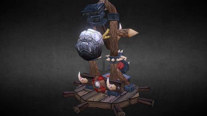 Orc Catapult Tier 2 3D Model