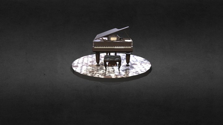 Piano victoriano 3D Model