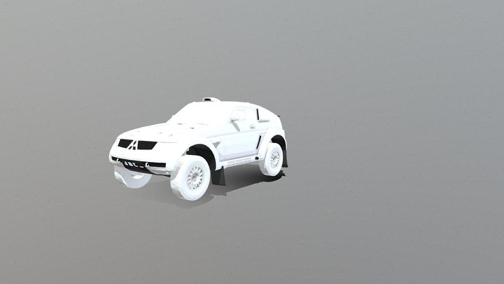 Dakar 2004:Mitsubishi Pajero Evolution 3D Model