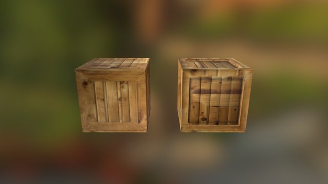 low ploy crates 3D Model
