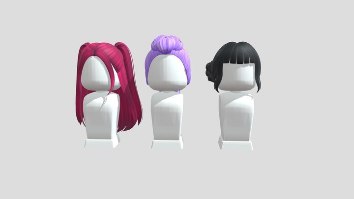kpop demon hunter Roblox hair 3D Model