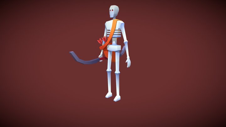 Skeleton Ranged - Animated & Game Ready 3D Model