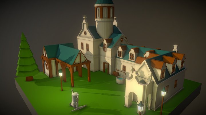 Count Victor's Mansion 3D Model