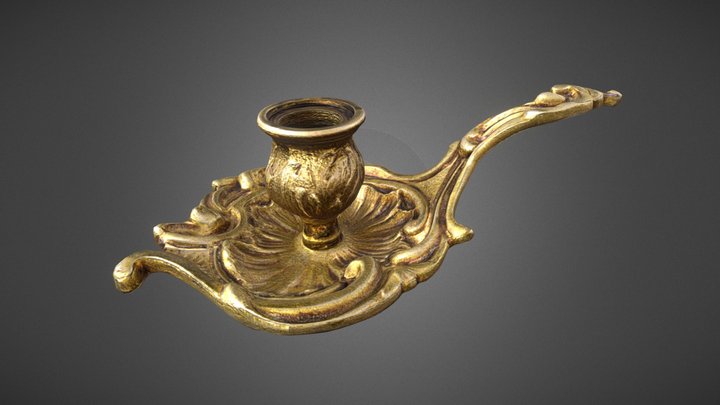 Bronze candlestick 19th - Photogrammetry 3D Model