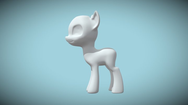 My Little Pony Base 3D Model