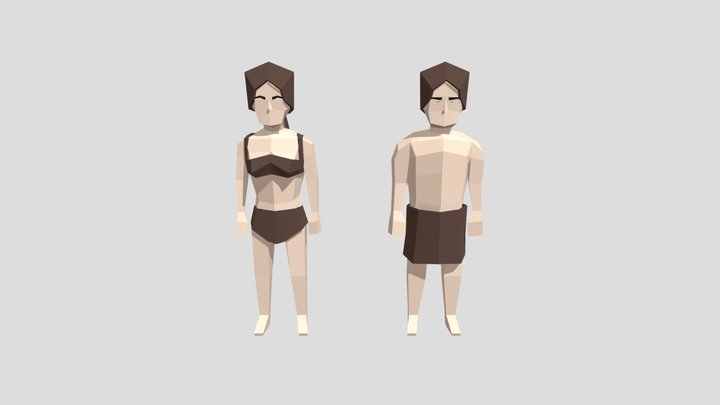 Base Meshes Female/Male 3D Model