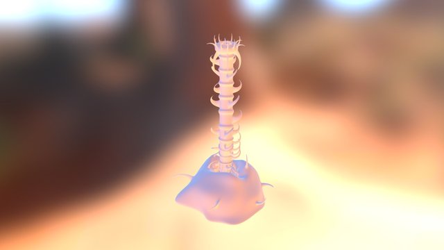 Worm Virus Static 3D Model