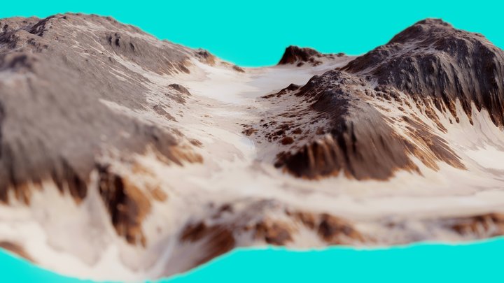 Mars Landscape 5 3D Model