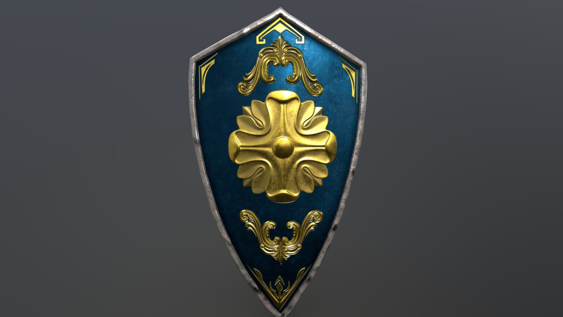 Medival shield game asset - Buy Royalty Free 3D model by Brusnen ...