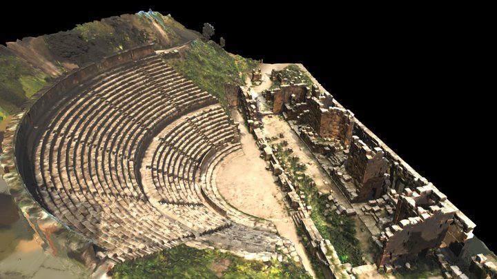 The Roman Theater in Djemila (Algeria) 3D Model