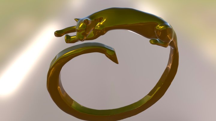 Lioness Ring - 3D Printing ready 3D Model